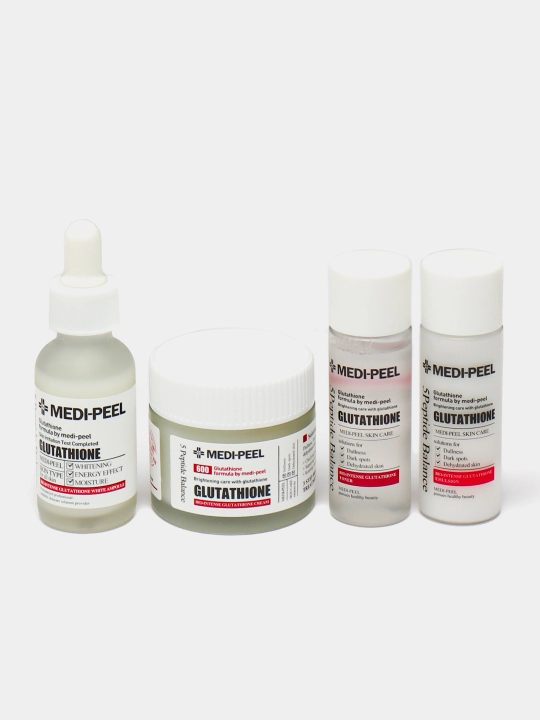 Набор для ухода за лицом, MEDIPEEL+, Glutathione 600, Peptide bor-tox, Glutathione hyal aqua, Algo-tox, Filler-eazy