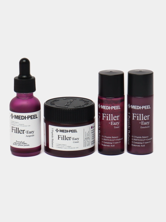 Набор для ухода за лицом, MEDIPEEL+, Glutathione 600, Peptide bor-tox, Glutathione hyal aqua, Algo-tox, Filler-eazy