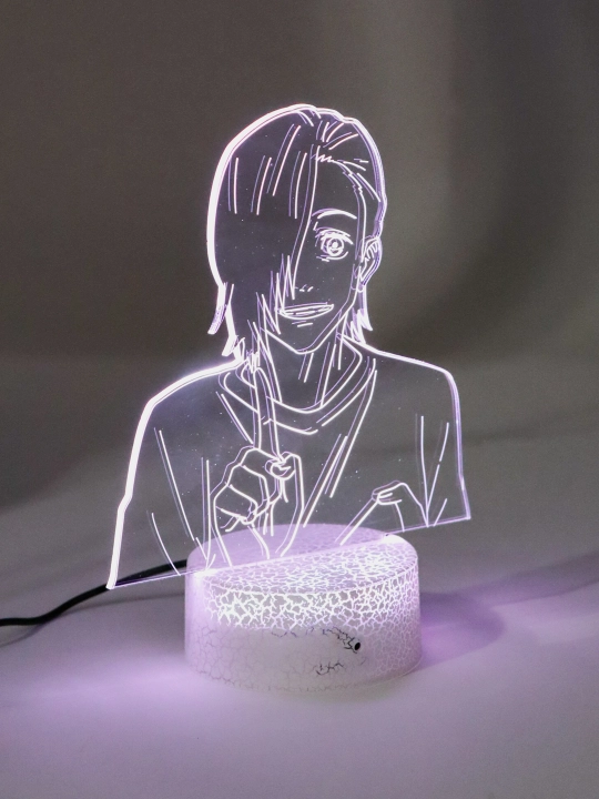 3D pultli chirogi, Anime "Sehirgarlar Jangi" Jujutsu Kaisen  RGB LED yoritgichli - 
