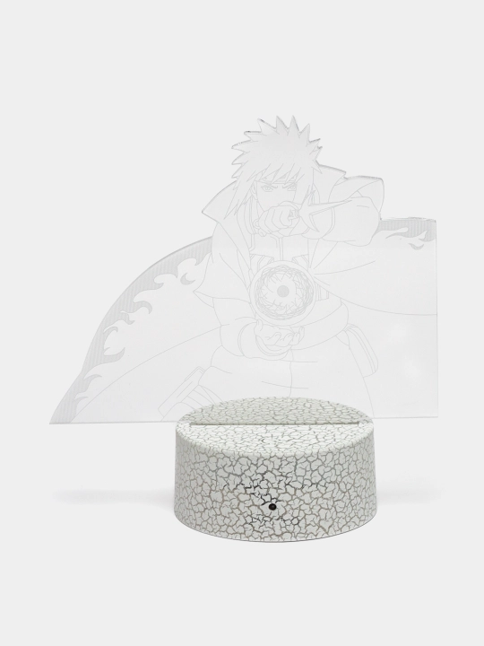 Аниме Наруто, 3D светильник ночник с пультом Naruto, LED RGB подсветкой и USB, подарок