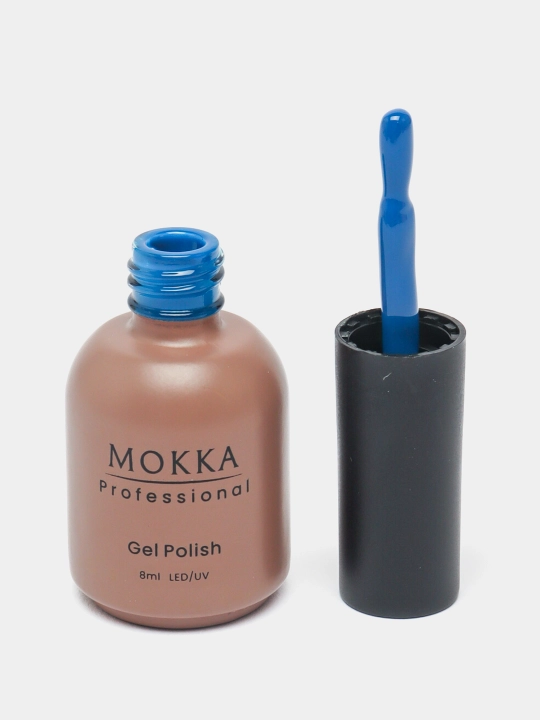 Rangli jel lak MOKKA, UV/LED chiroqda quriting, 8 ml
