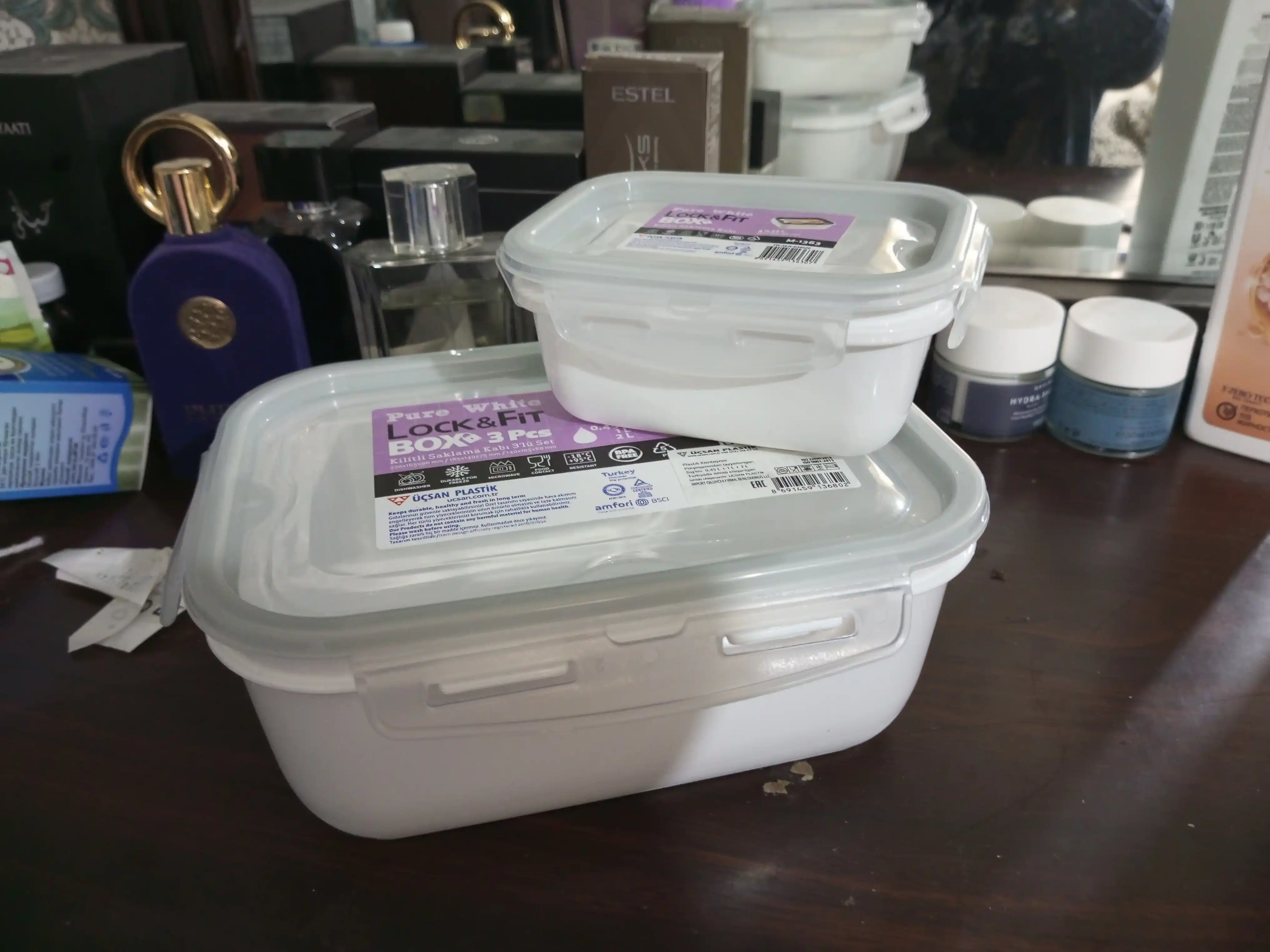 Контейнер для еды и продуктов, в наборе 3 шт