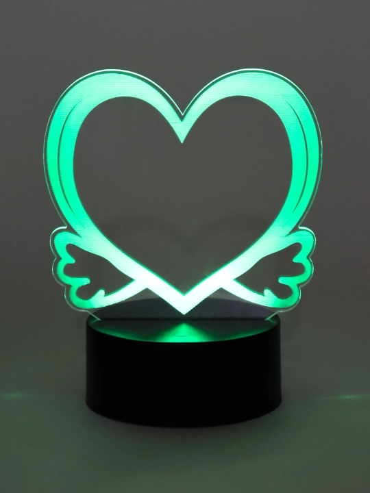 Ko'p rangli 3D tungi chiroq, 7 orqa yorug'lik rejimli, markerli, RGB
