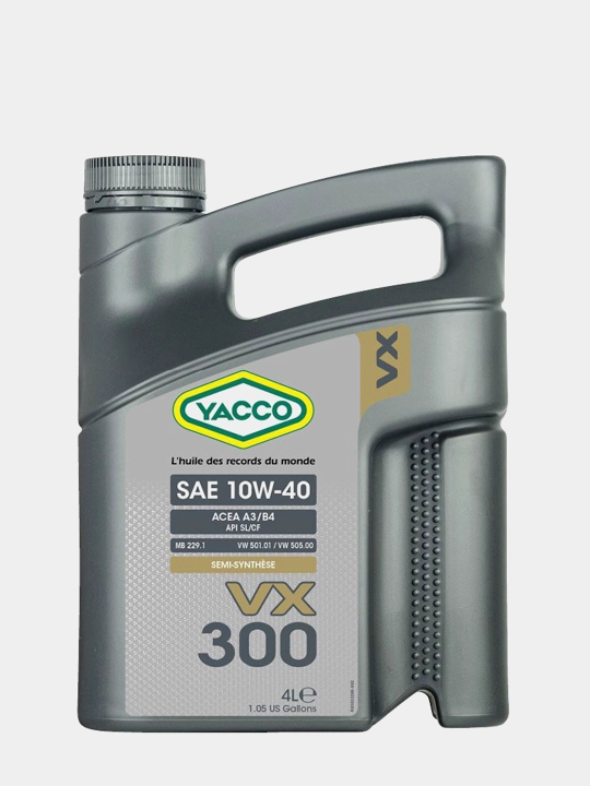 YACCO VX 300 10W40 Полусинтетическое моторное масло, 4 л