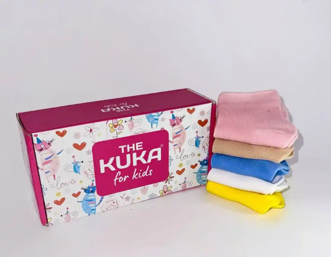 Paypoqlar qizlar uchun The Kuka, qizlar uchun sovg`a qutisida, 5 juft