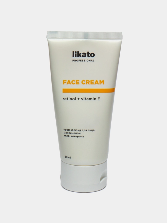 Retinol+Vitamin E akne-nazorati retinol yuz krem-suyuqlik, Likato Pro, 50 ml