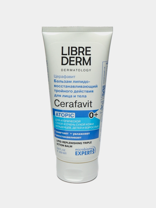Бальзам Cerafavit Librederm, липид восстанавливающий тройного действия, для лица, тела, 200 мл - 