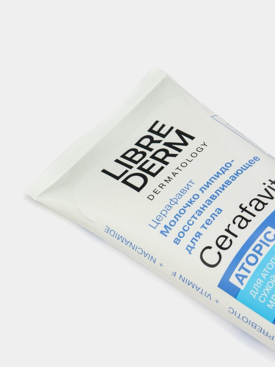 Quruq va juda quruq teri uchun sut keramidlar va prebiyotik Cerafavit Librederm, 200 ml
