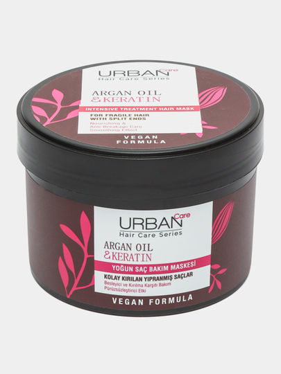 Маска для волос Urban Care, с аргановым маслом и кератином, 230 мл