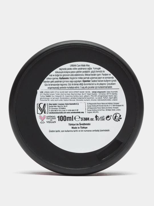 Sochlar uchun mum Urban Care Style Guide Matte 2, 100 ml