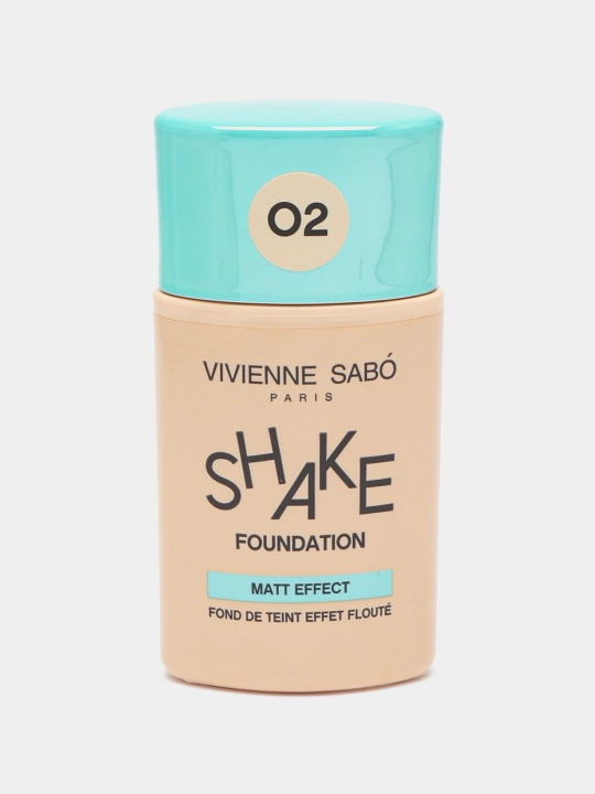 Тональный крем для лица Vivienne Sabo Shakefoundation, тон 02 бежевый, 25 мл