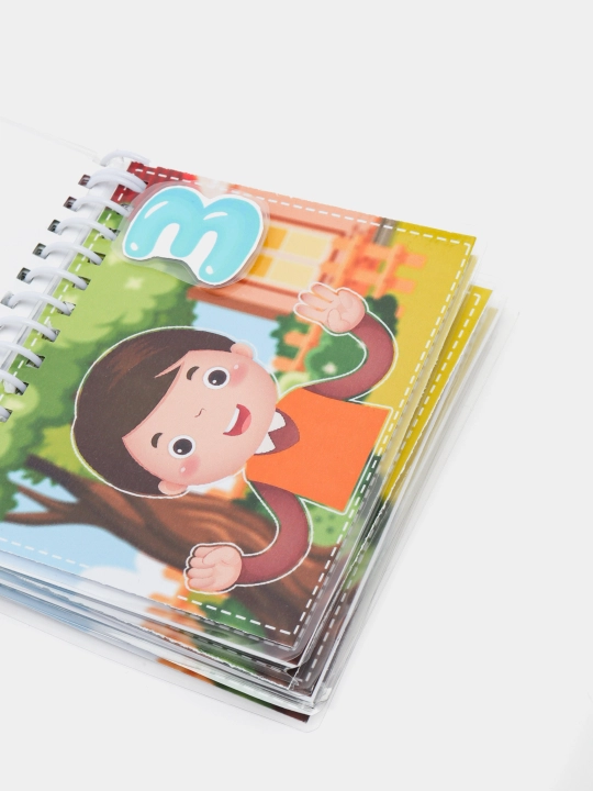 Игры на липучках книжки, изучаем цвета, фигуры, животных, мелкая моторика, головоломки