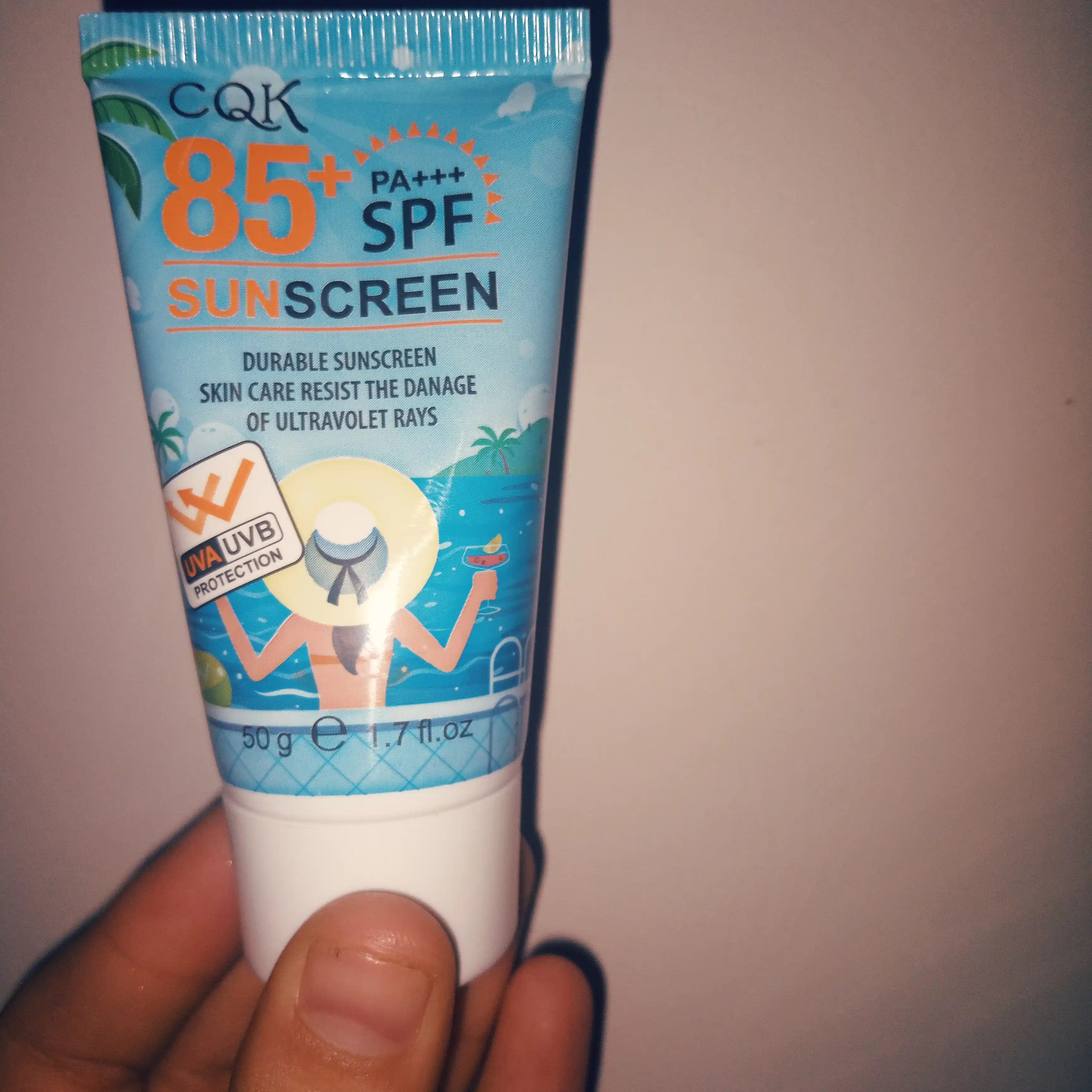 Quyoshdan himoya qiluvchi krem SPF85+, CQK