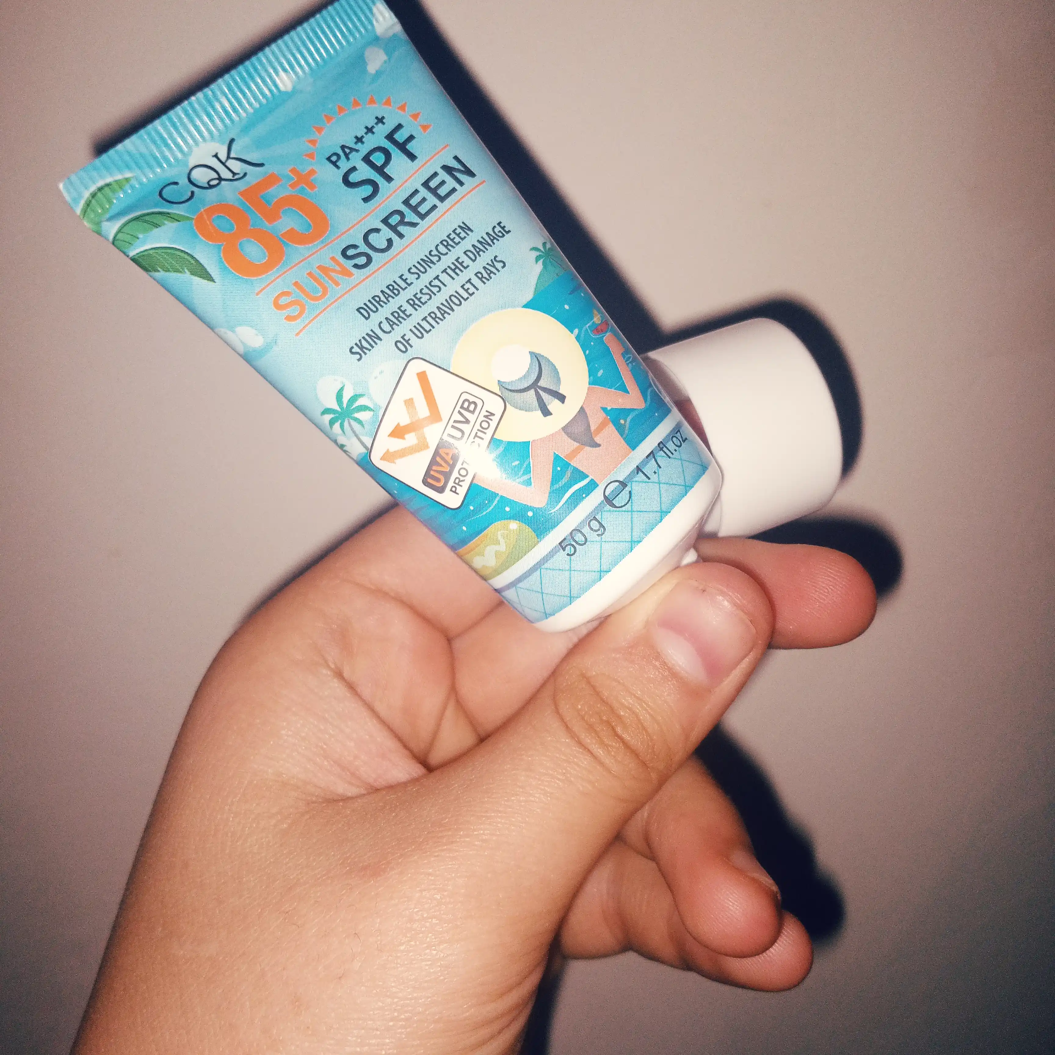 Quyoshdan himoya qiluvchi krem SPF85+, CQK