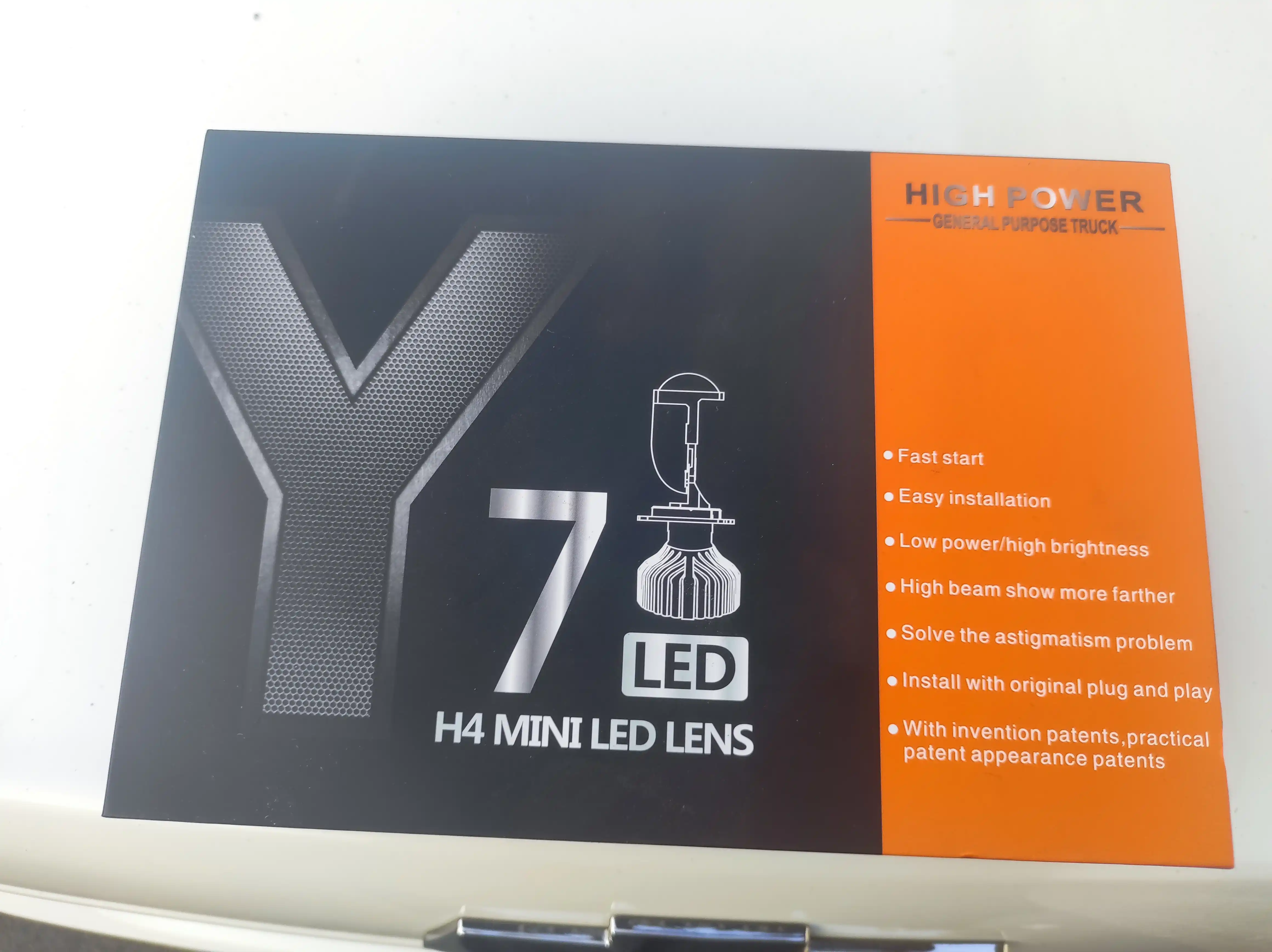 Svetodiodli lampalar H4, Y7 mini Led linzali аvtomobil uchun Cobalt, Gentra, Nexia 3 Spark