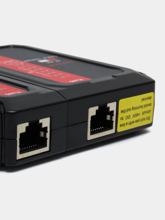 Lan тестер для проверки сетевого кабеля RJ45 RJ11 NOYAFA NF466 с батарейками