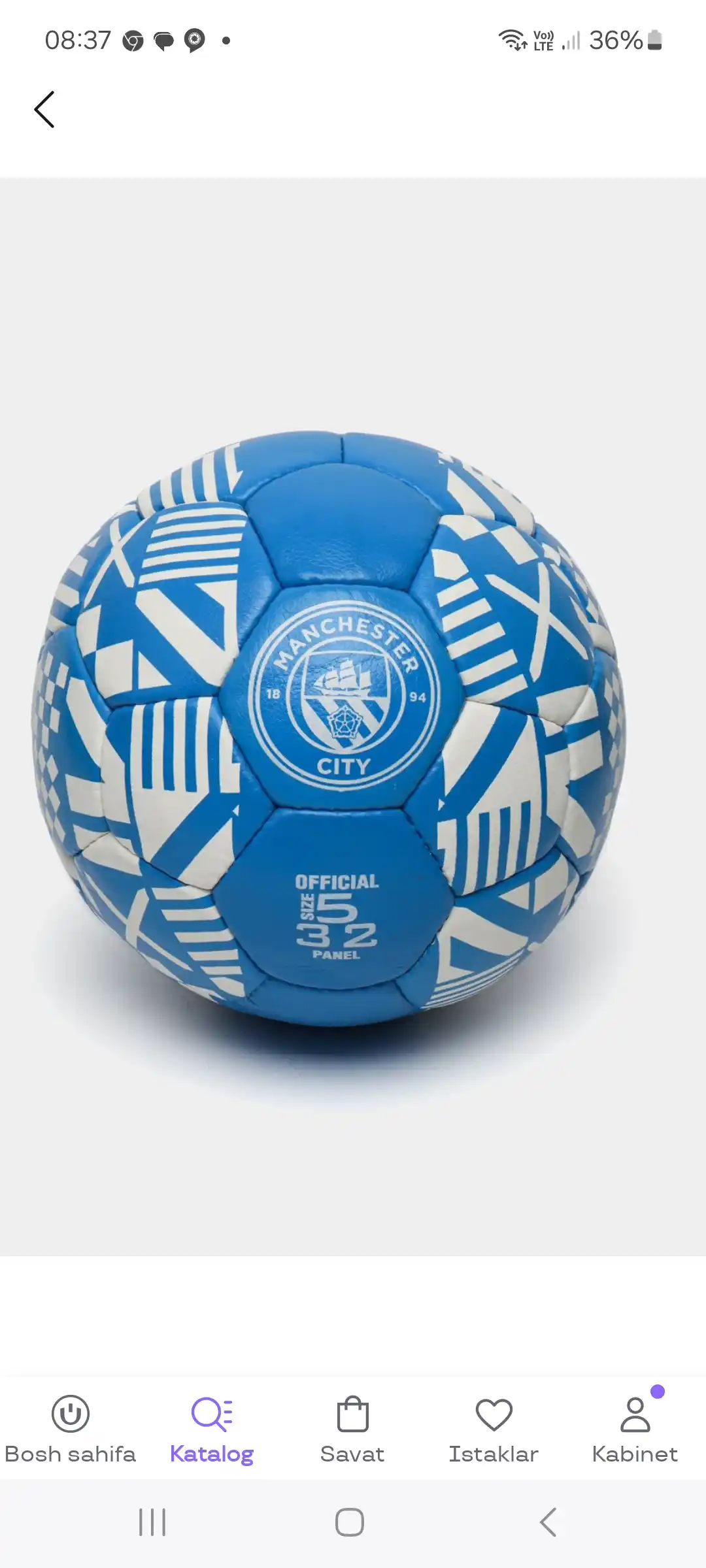Futbol komаndalari maxsus logotipi tushurilgan futbol topi, 5 o'lcham