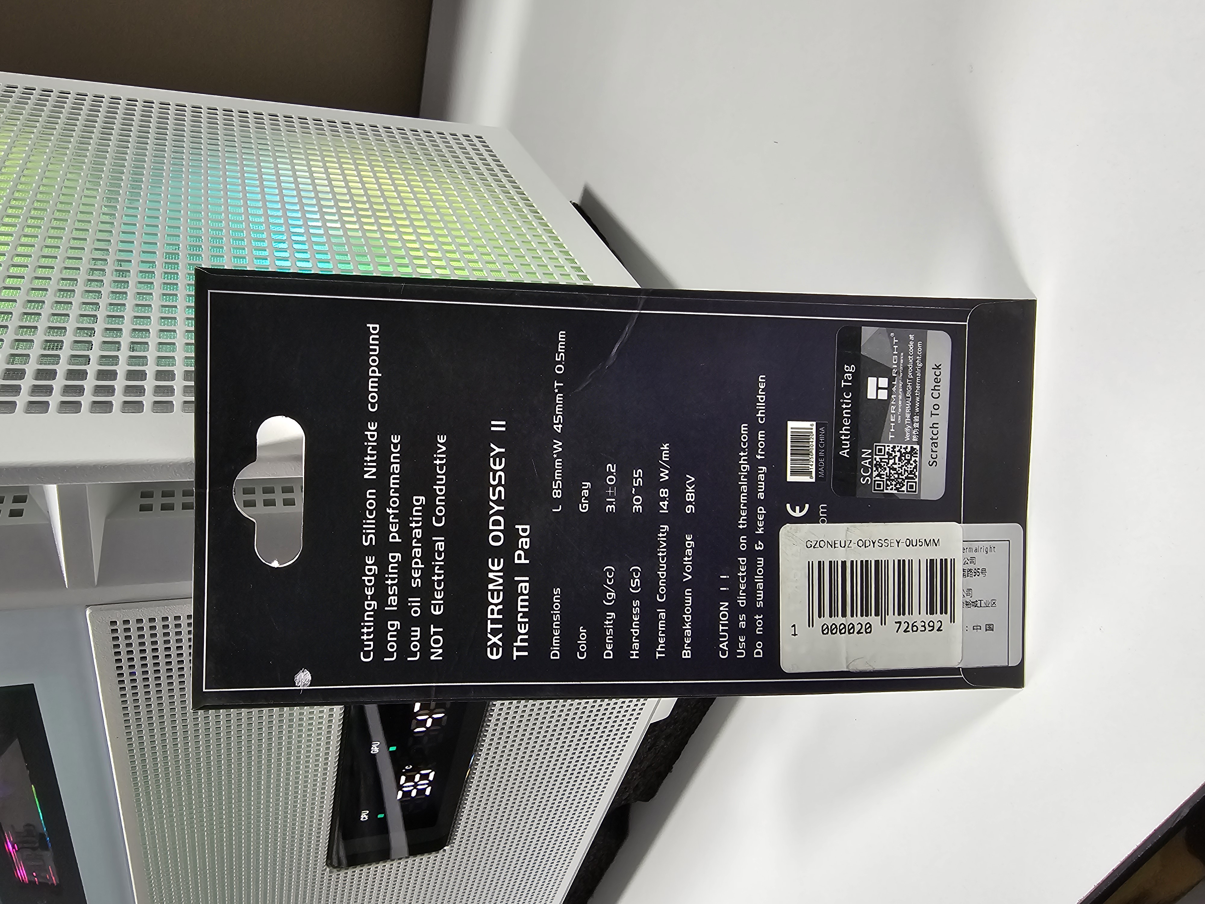 Термопрокладка Thermalright Extreme Odyssey II 14.8 W/mk, 85 * 45 мм