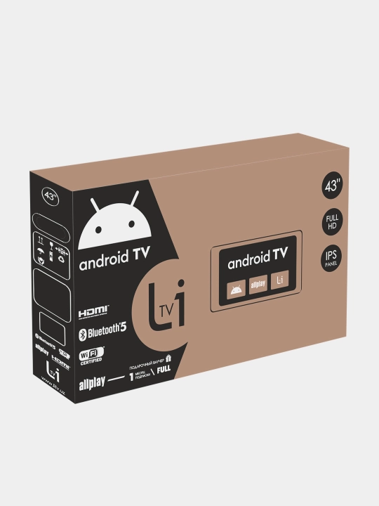 Телевизор Android 14 Smart TV, 32, 40, 43, 55, HD, Full HD