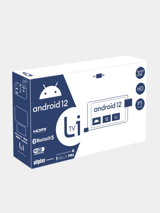 Телевизор Android 14 Smart TV, 32, 40, 43, 55, HD, Full HD