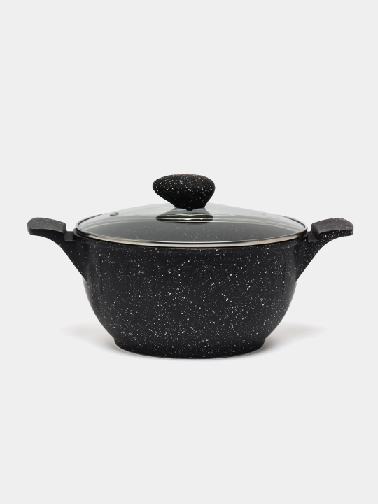 Казан антипригарный с крышкой UAKEEN Casserole, 26/28/30/32/34 см - 
