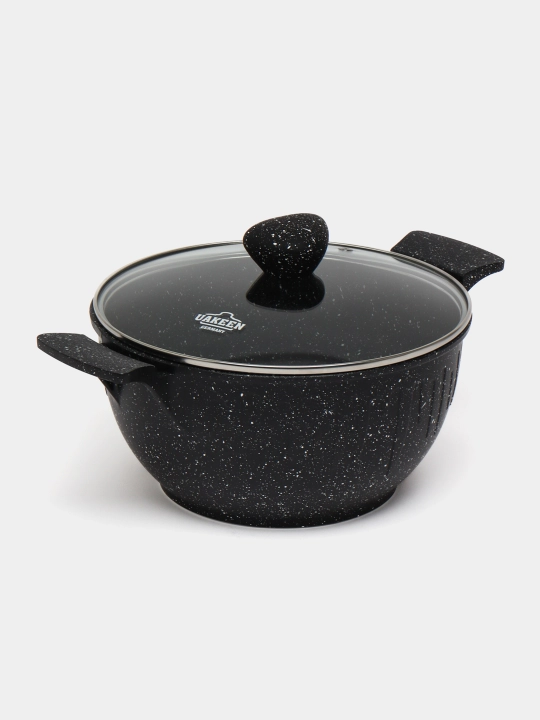 Казан антипригарный с крышкой UAKEEN Casserole, 26/28/30/32/34 см
