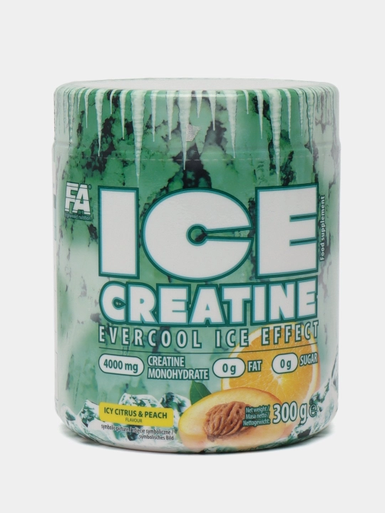 Kreatin FA ICE Kreatin, sovutuvchi lazzat monogidrat, 300 g, 60 porsiya - 