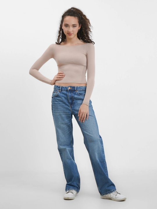 Krop top uzun yengli - 