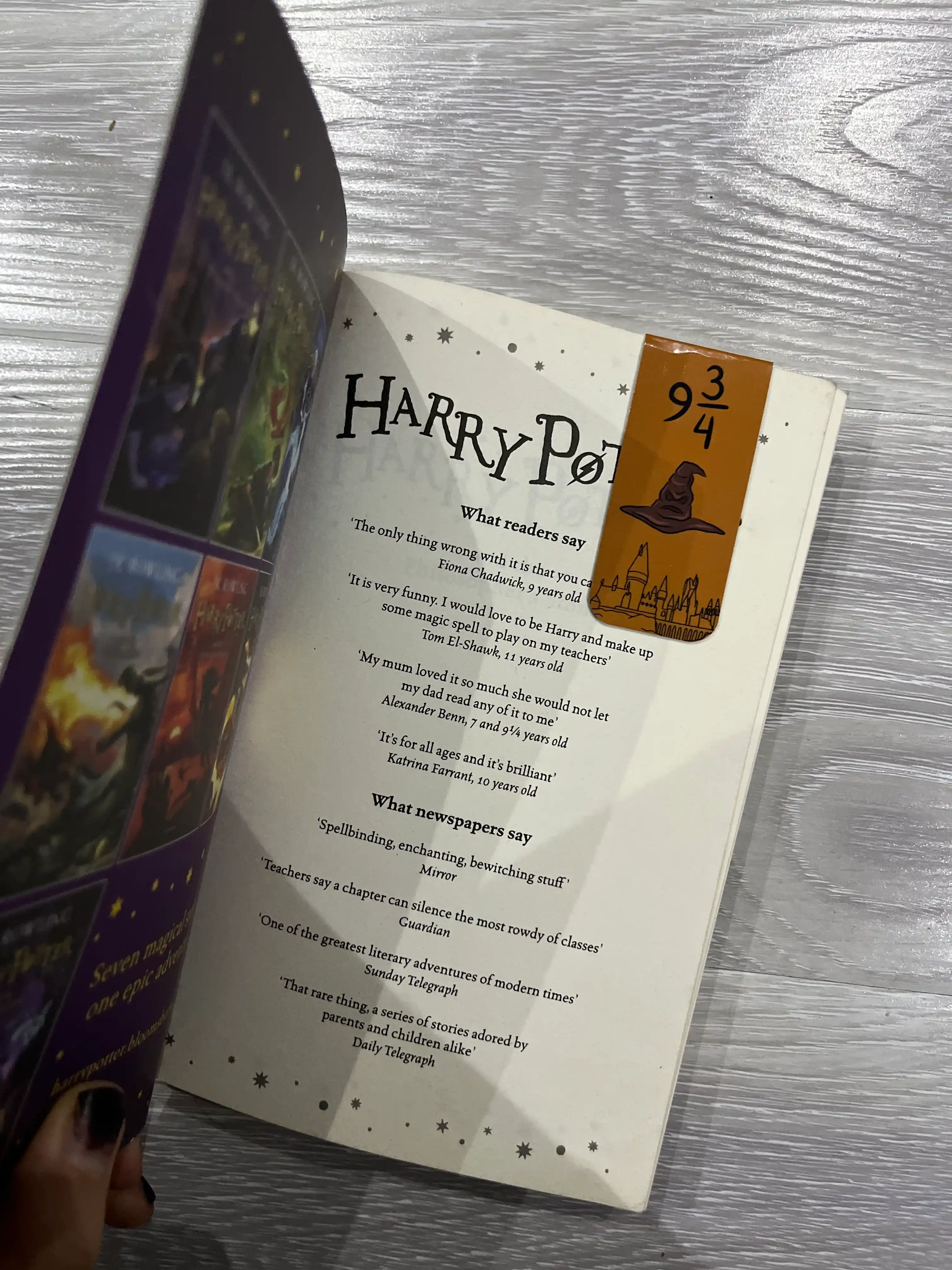 Kitoblari uchun magnit xatcho'plar Garri Potter 