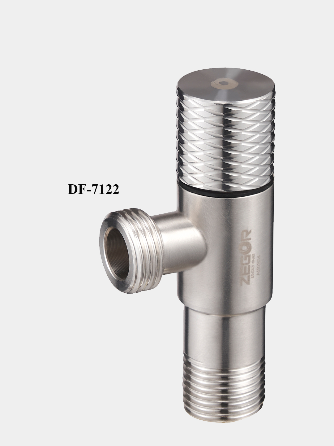 Отсекающий кран угловой клапан "ZegorDF-7", 1/2" x 1/2", запорный ...