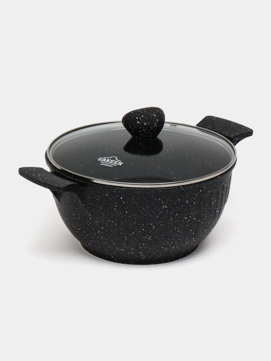 Казан антипригарный с крышкой UAKEEN Casserole, 26/28/30/32/34 см