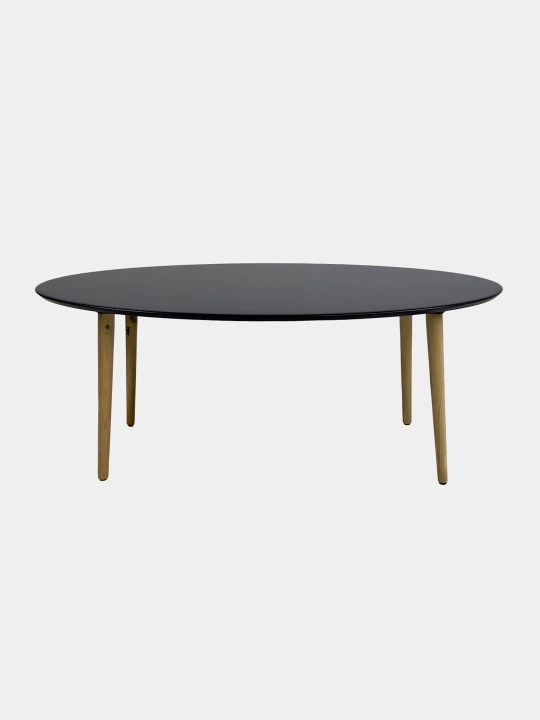 Jurnal stoli AIKO Oval, stol uy va ofis uchun, qahva stol, 120 x 60 x 45 sm