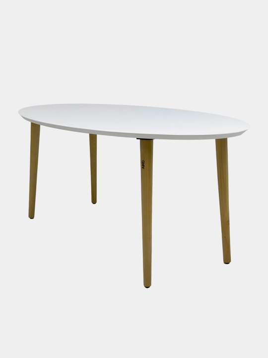 Jurnal stoli AIKO Oval, stol uy va ofis uchun, qahva stol, 120 x 60 x 45 sm