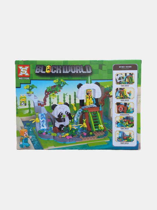 Katta konstruktorlar to'plami My World, Minecraft mavzusi, harakat figuralari bilan