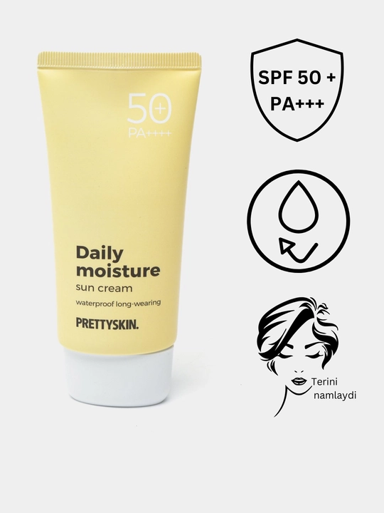 Quyoshdan himoya qiluvchi krem Prettyskin, SPF50+  PA++++, 70ml - 
