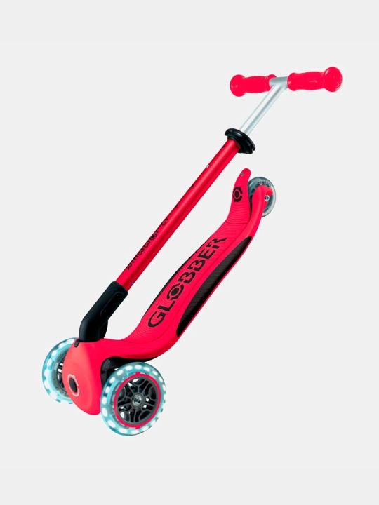 Uch g'ildirakli samokat Globber Primo Foldable Plus Lights