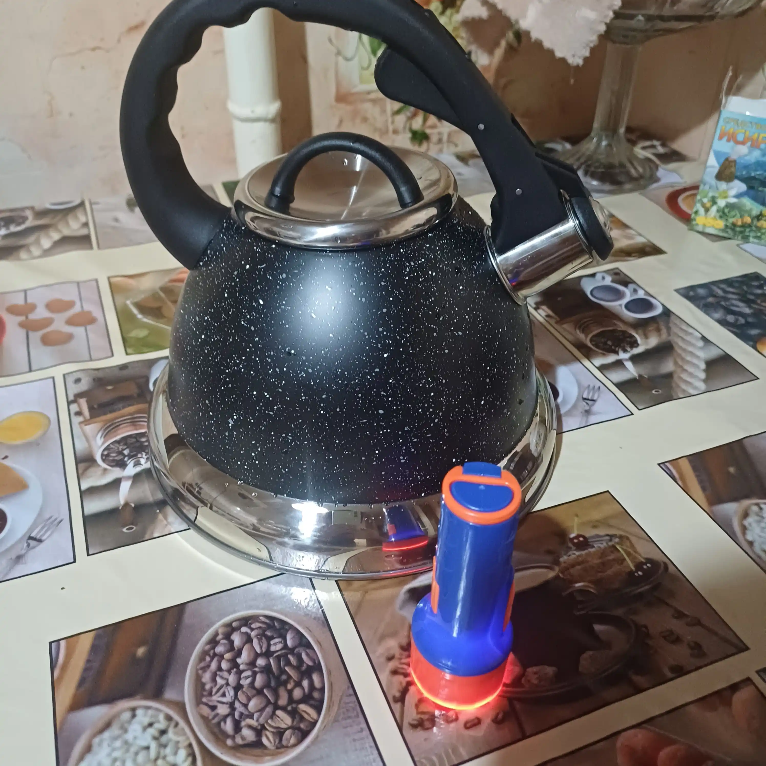 Чайник со cвистком, нержавеющая сталь, 3.5 л
