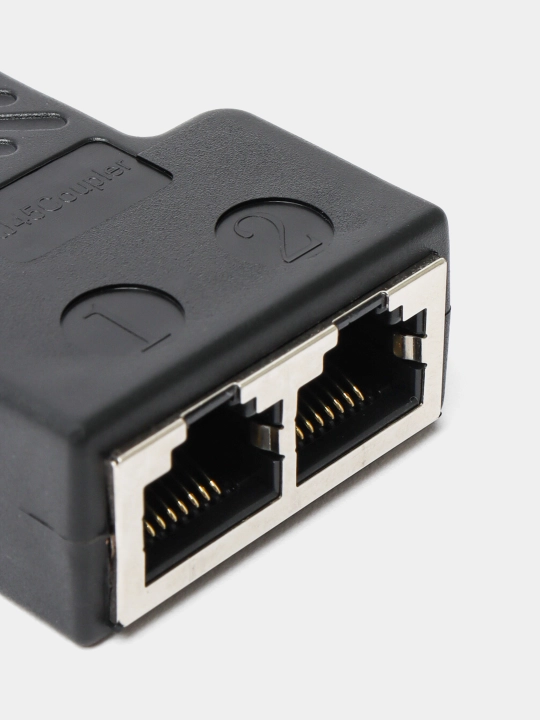 RJ45 aloqa adapteri simi ulagichi ikkita kompyuter ulash uchun perexodnik