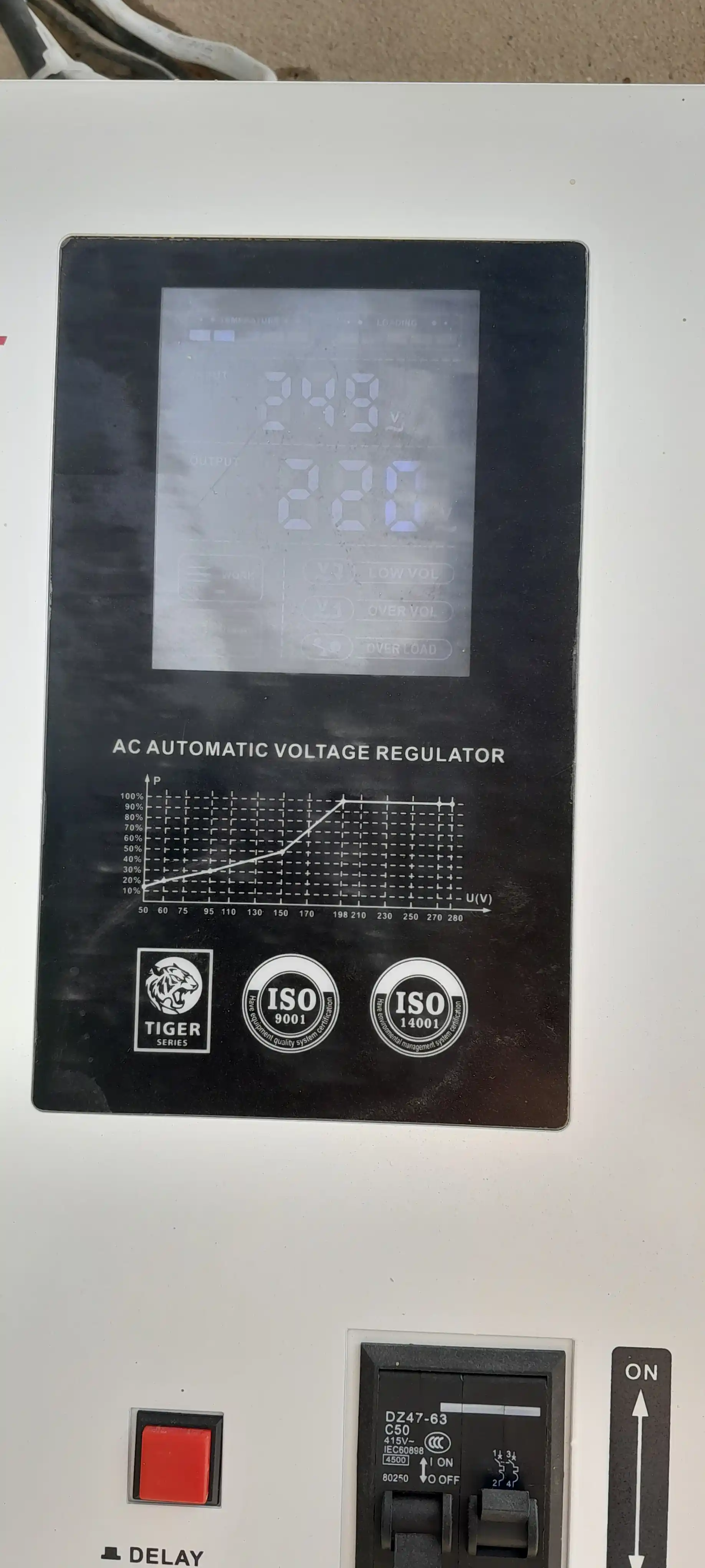 Kuchlanish stabilizatori Balance 10 kVA, releli, 95-275V
