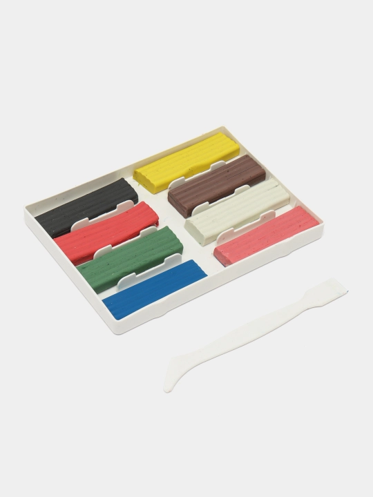 Modellashtirish uchun plastilin, 6, 8, 10, 12 rang - 