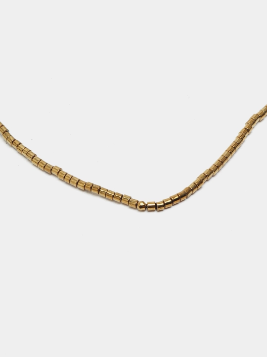Tsilindr shaklida tabiiy gematit toshidan yasalgan choker