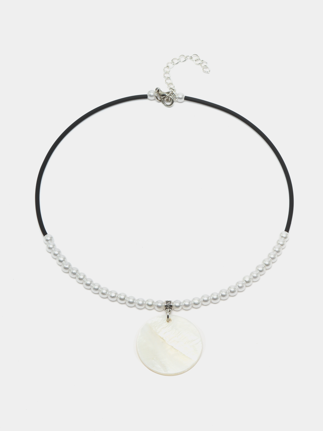 Tabiiy marvarid toshli choker, xotira simida - 