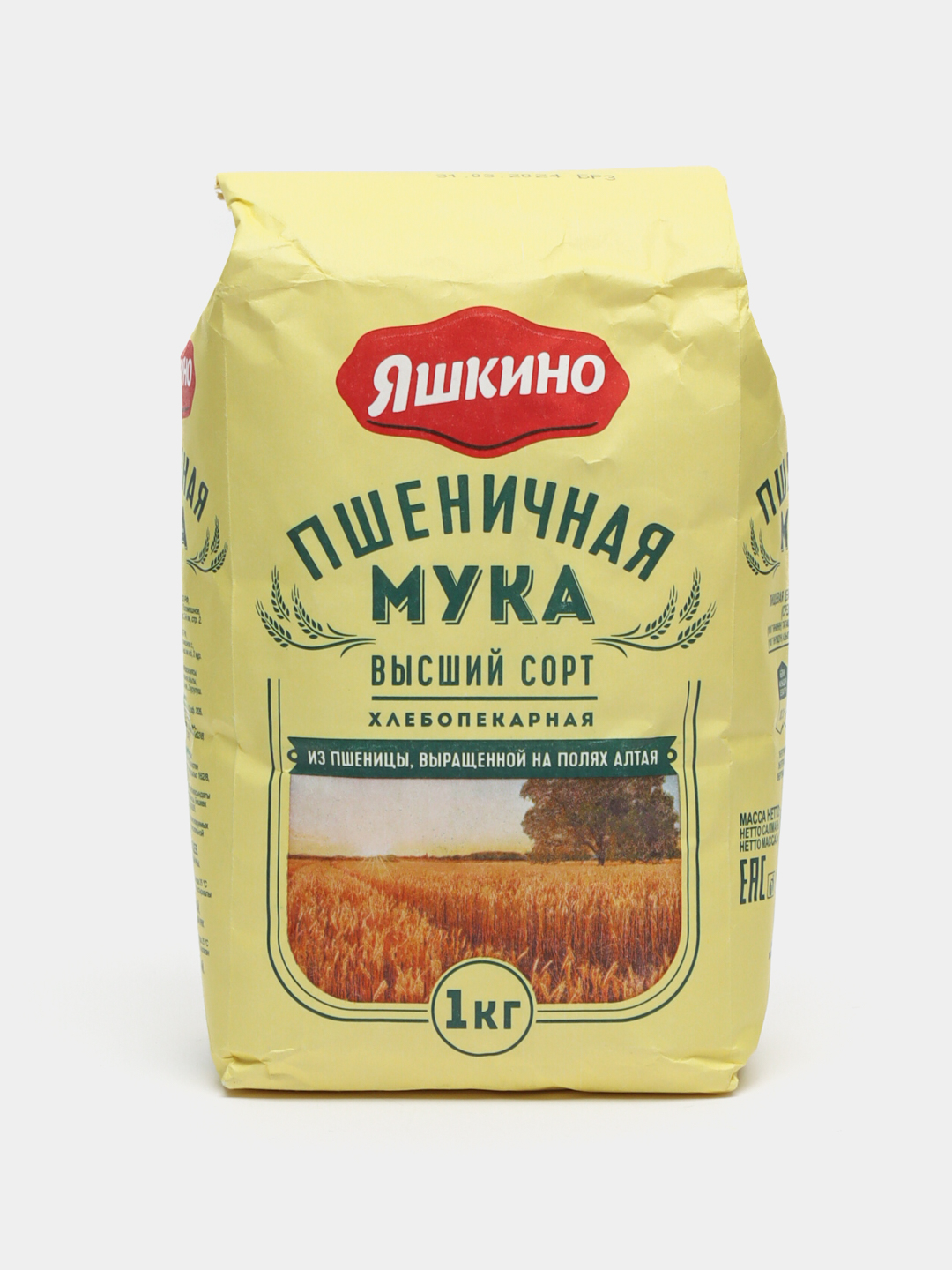 Мука пшеничная Яшкино, высшего сорта, 1 кг купить по низким ценам в ...