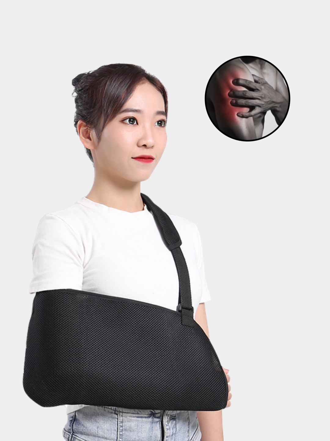 Бандаж плечевой, повязка на плечо, фиксирует руку, удобный, прочный ...