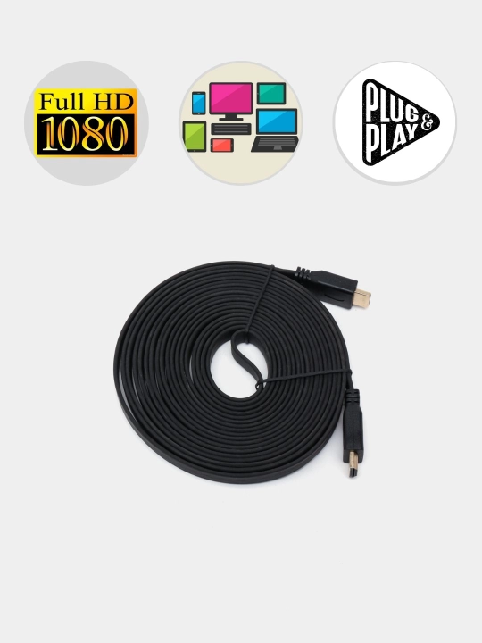 Кабель HDMI to HDMI, 1.5/3/5/10/15/20 м, FullHD формат