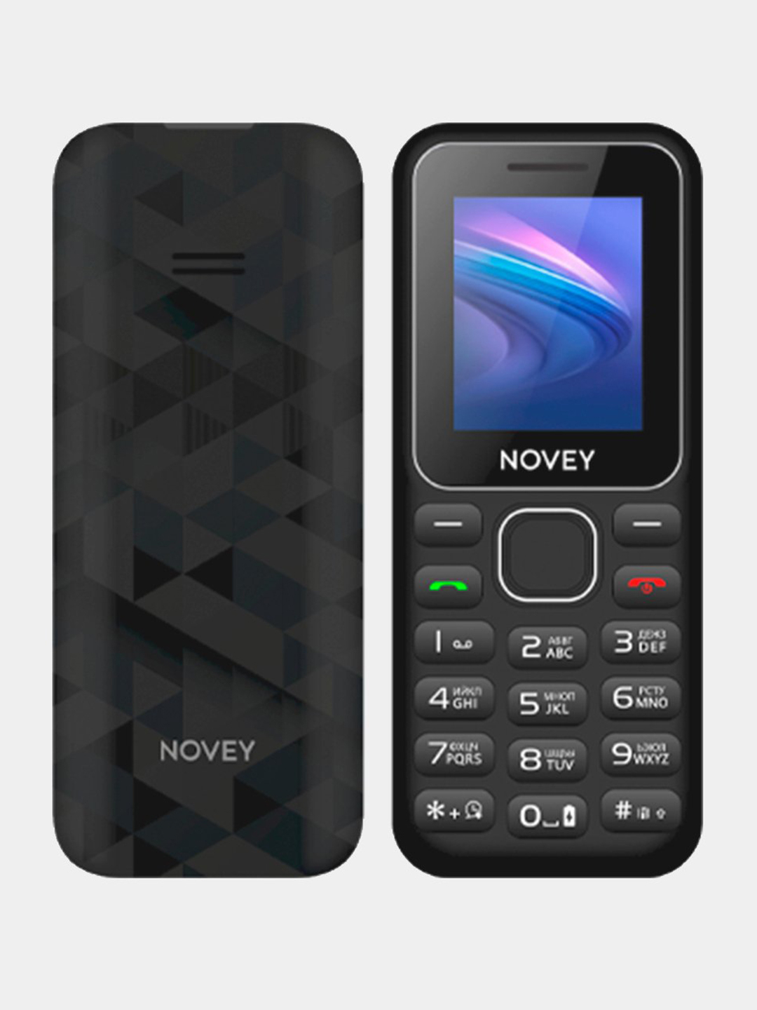 Телефон кнопочный Novey 105, Dual 2 SIM, FM-радио, фонарик и Bluetooth  купить по низким ценам в интернет-магазине Uzum (1030310)