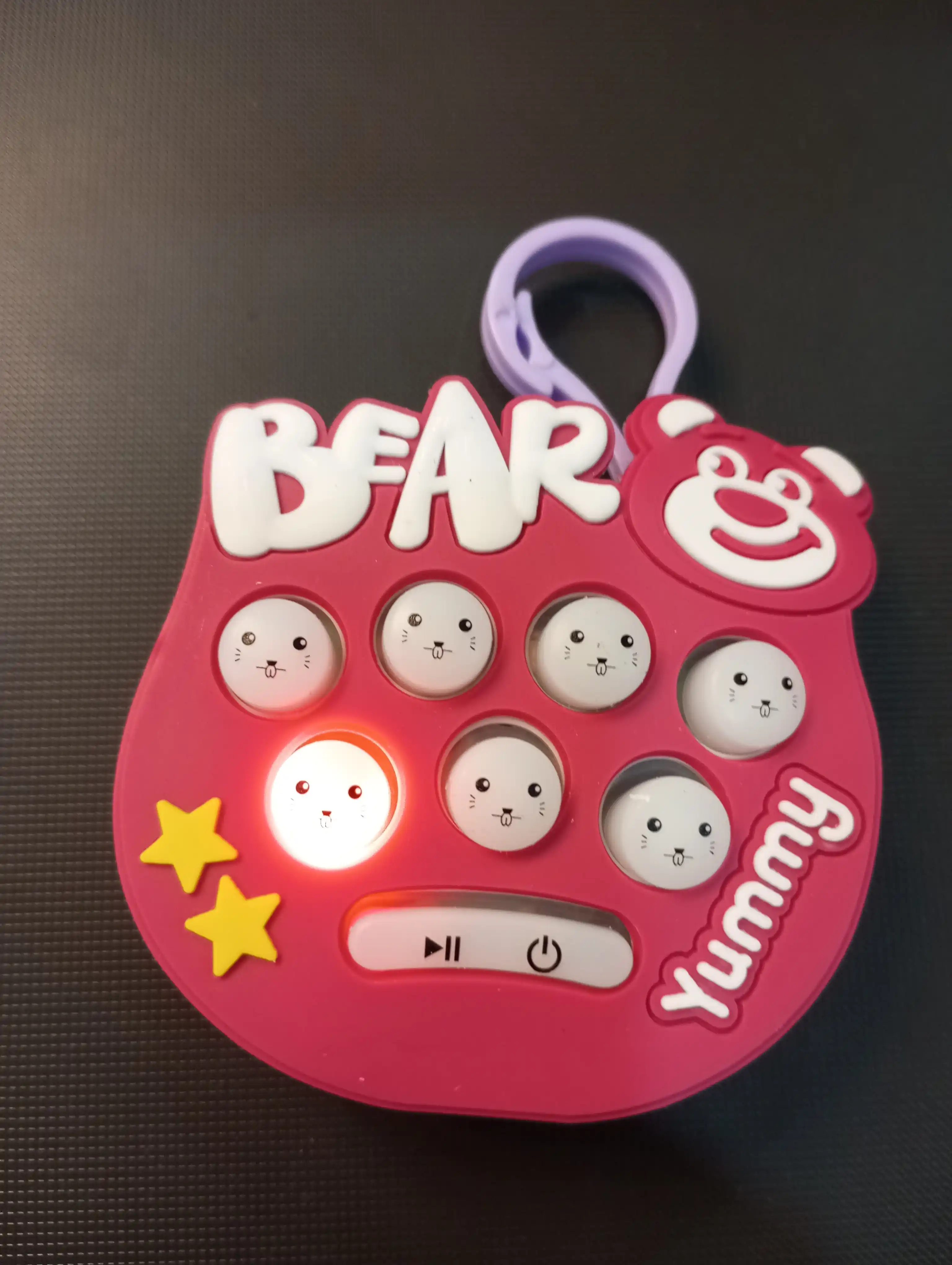 Pop it elektron qo'l uchun stressga qarshi kurash o'yinchoqi, bolalar uchun, brelok
