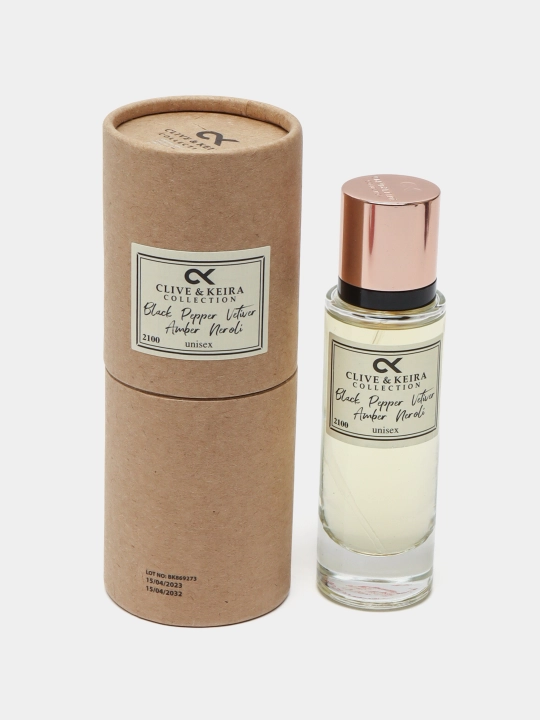 Parfyumlangan suv CLIVE & KEIRA 2100, Black Peper Amber Neroli ZIEL, uniseks atir, 30 ml