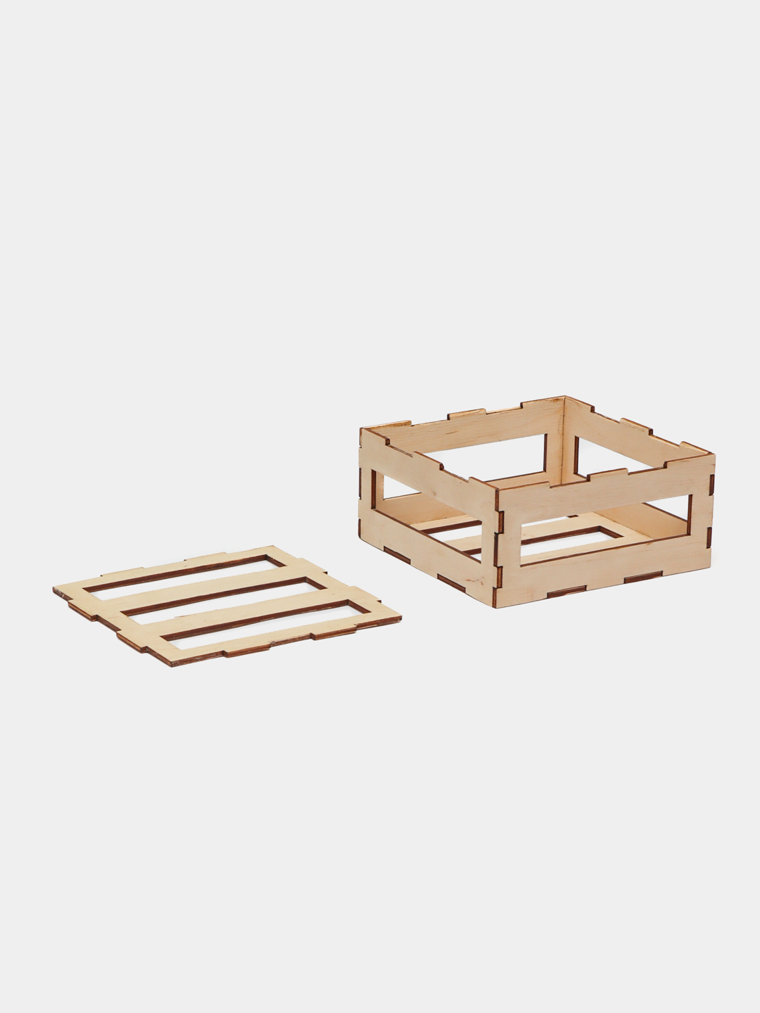 Kontrplak qadoqlash qutisi, o'lchami 12 * 12 * 5.5 sm