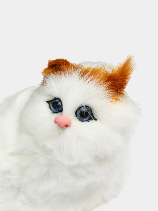 Kачеля игрушка, кукла Кот в корзине, со звуками мяуканья